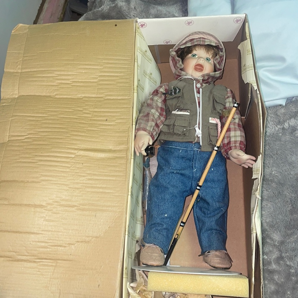 Fisherman drake boy doll colllectable new in box